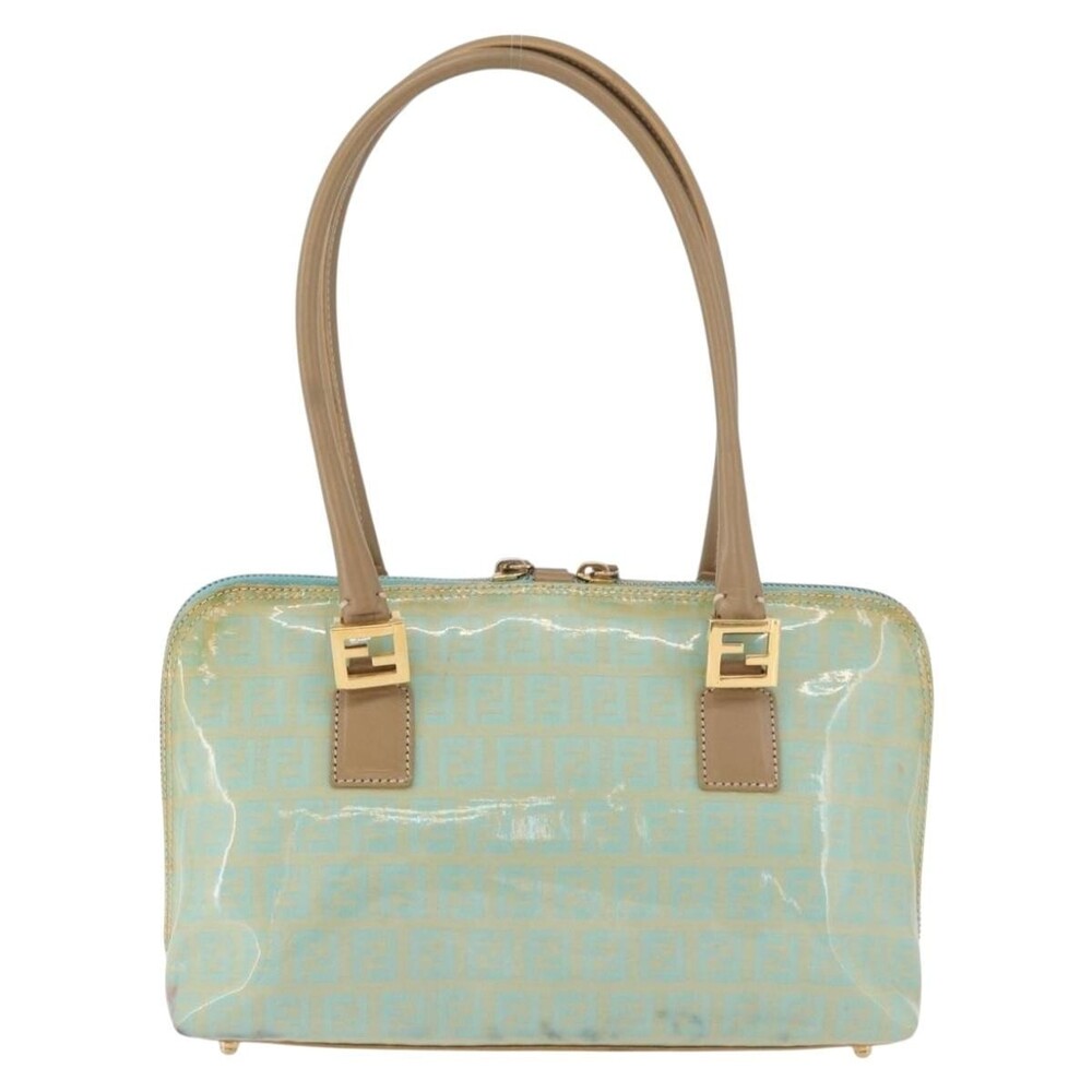 Fendi Zucchino Handbag Coated Green